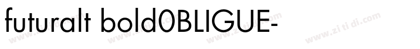 futuralt bold0BLIGUE字体转换